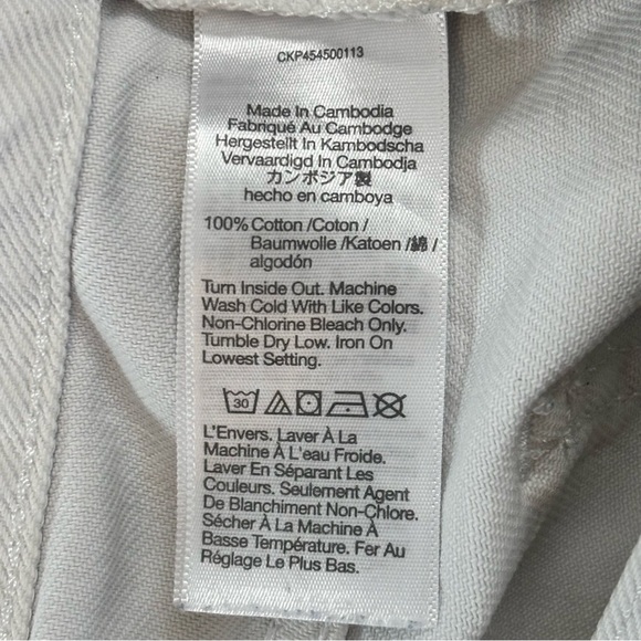 Madewell White Relaxed Denim Shorts - size 25 - Picture 10 of 10